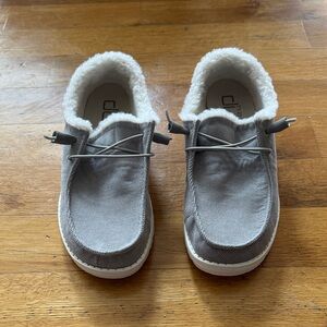 Hey Dude Gray with Cozy Lining